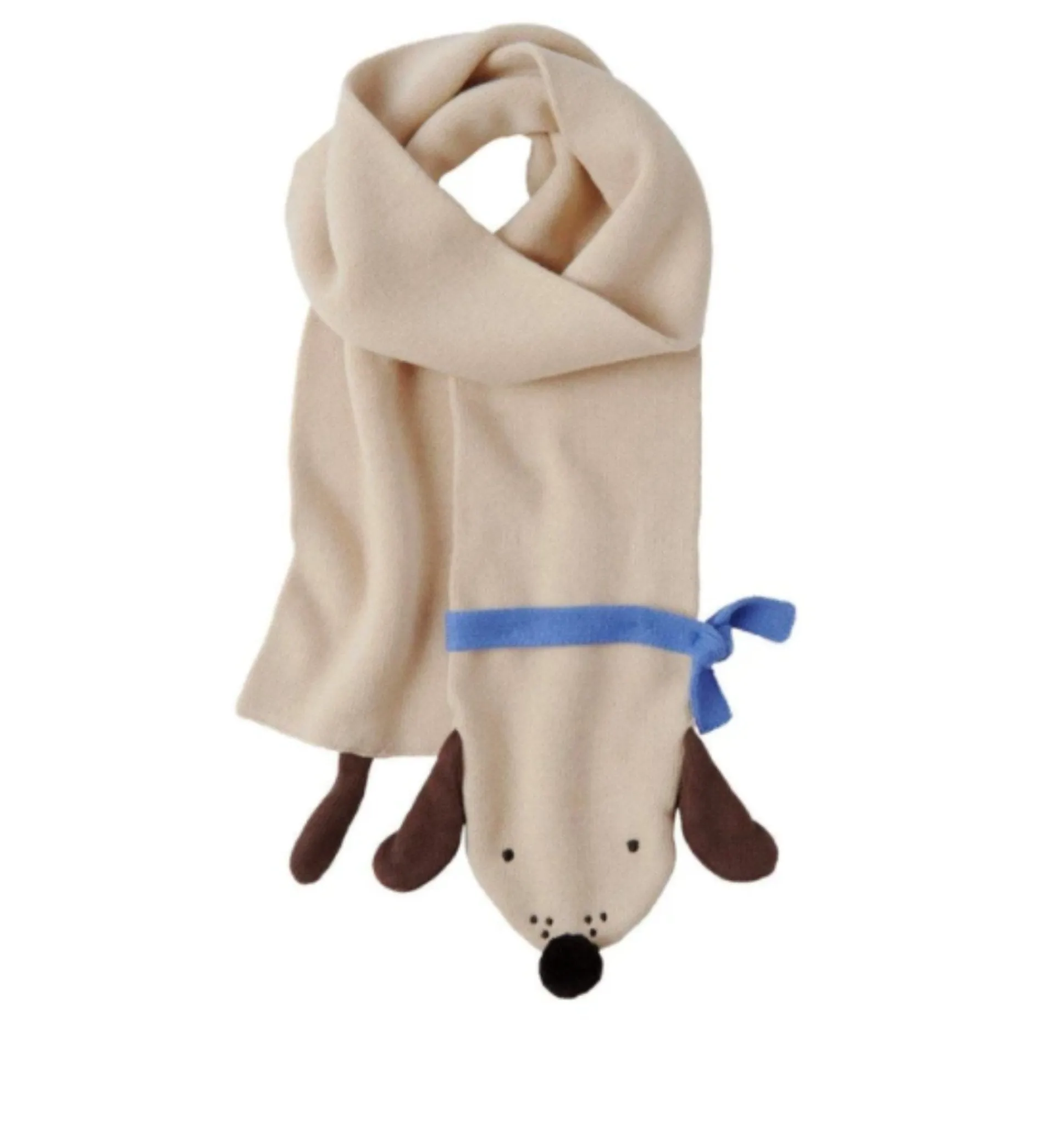 Meri Meri Knitted Boys and Girls Organic Cotton Animal Scarves