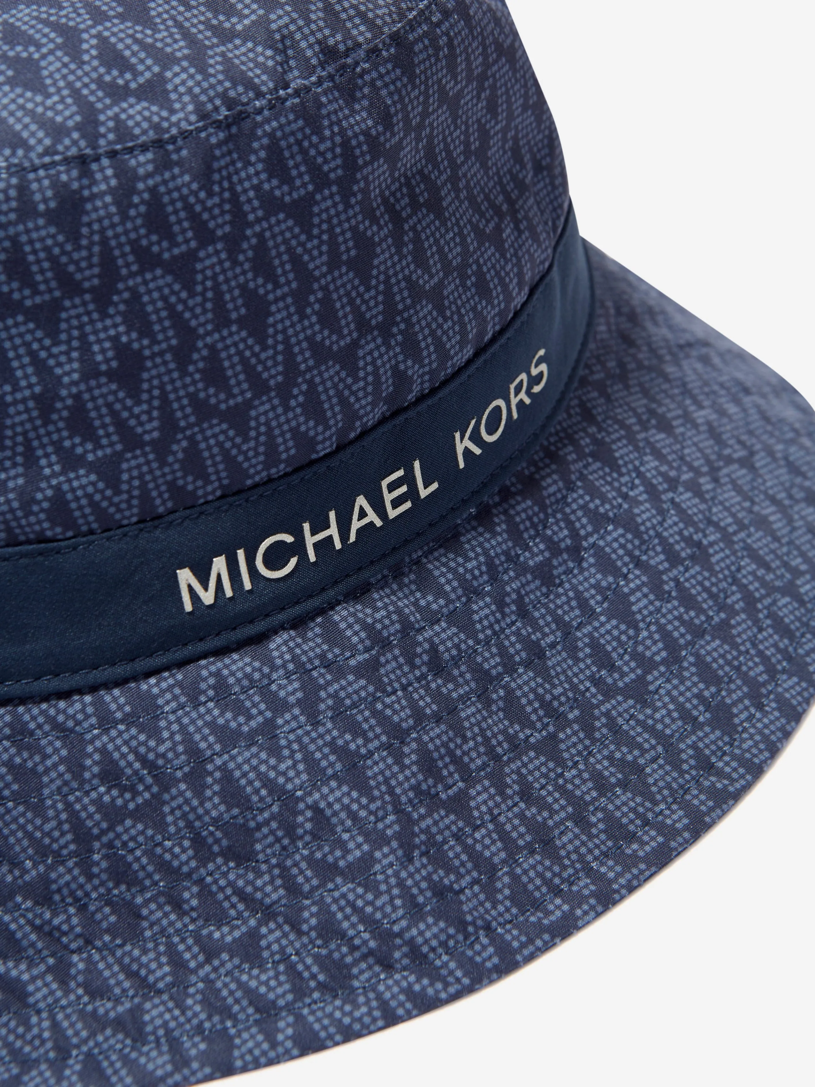 Michael Kors Girls Logo Bucket Hat in Navy