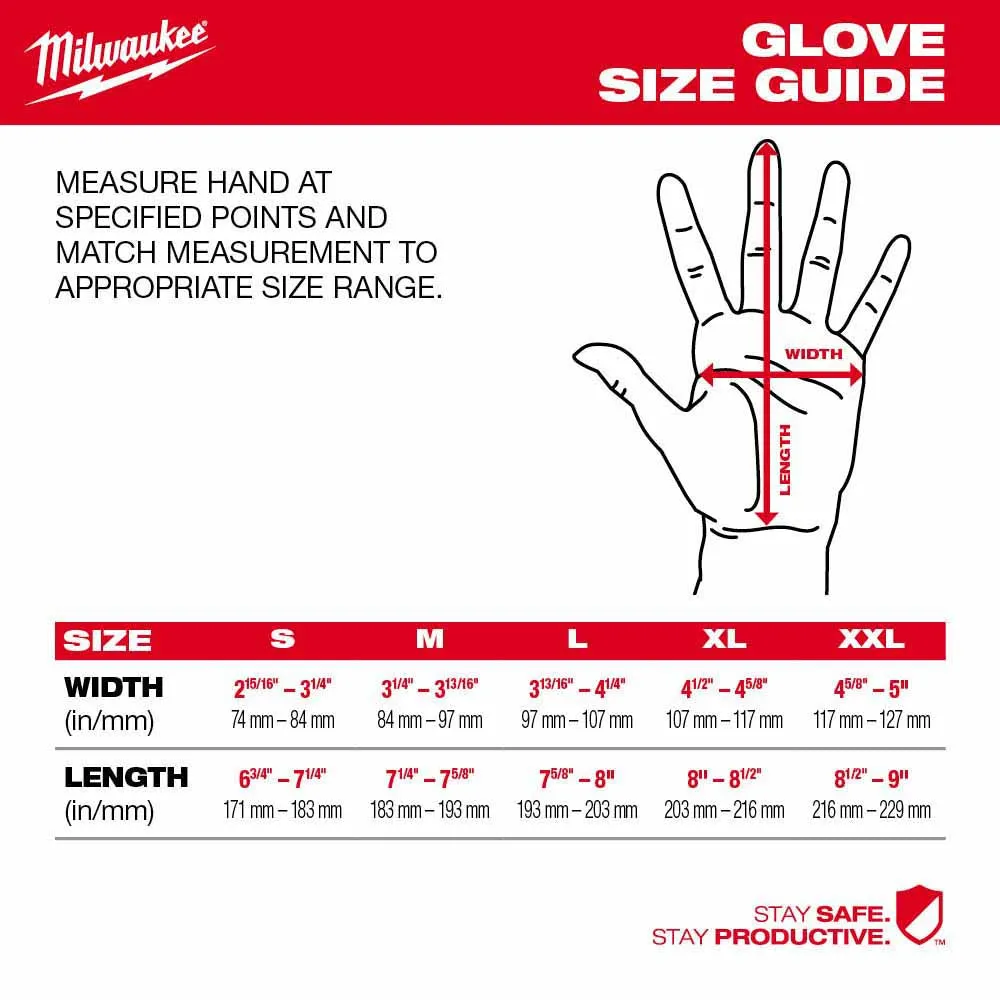 Milwaukee 48-73-8721 High Dexterity A2 Polyurethane Dipped Gloves - Medium