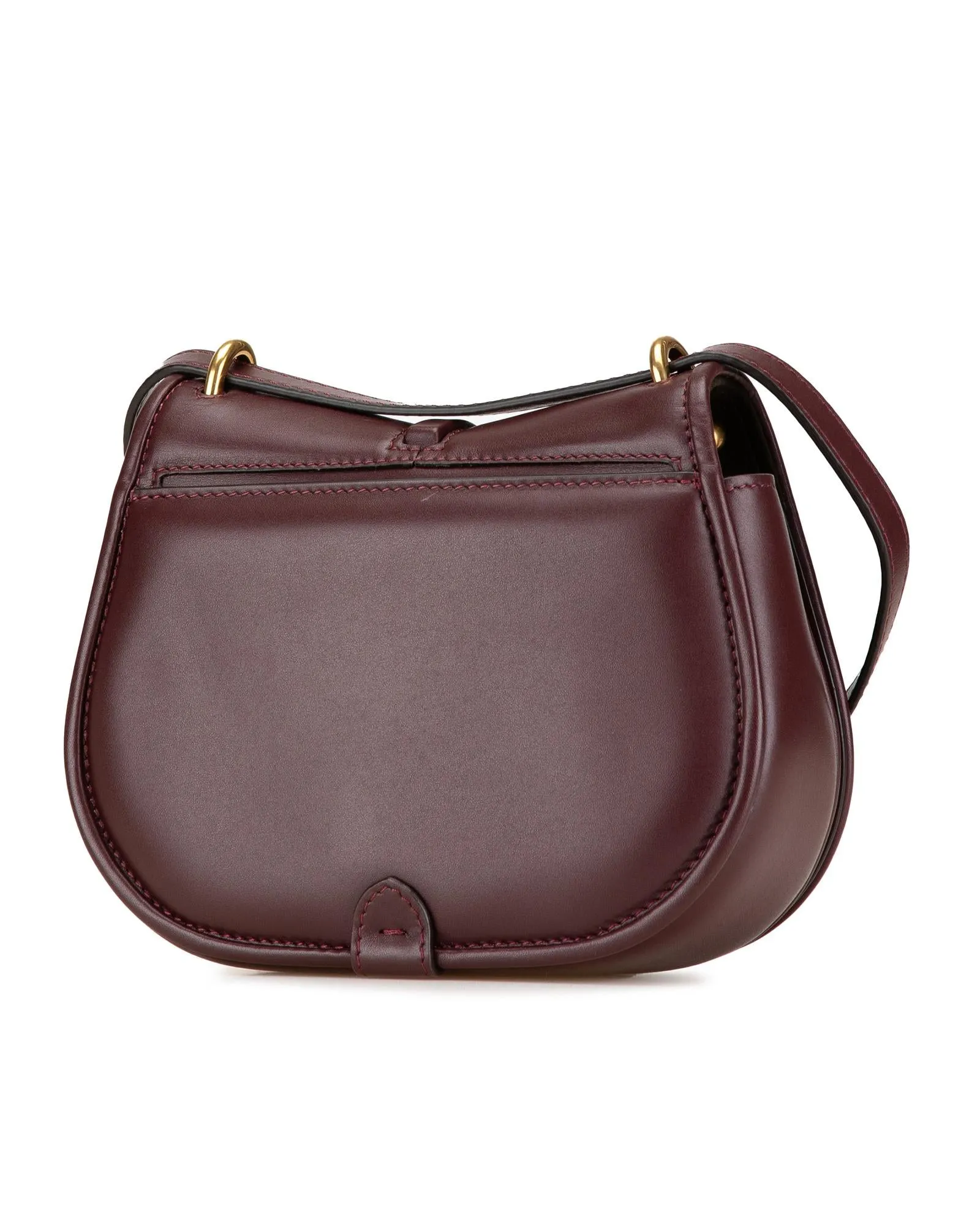 Mini Leather Crossbody Bag with Adjustable Strap and Magnetic Closure