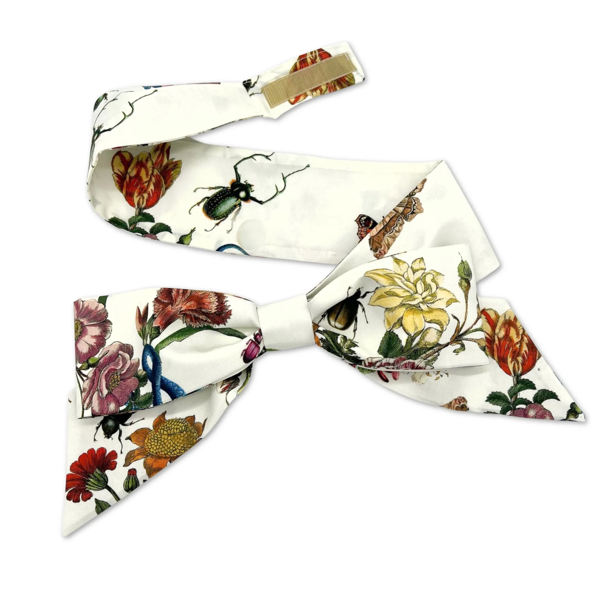 Molly Goodall Ivory Grand Botanical Middy Bow Hatband