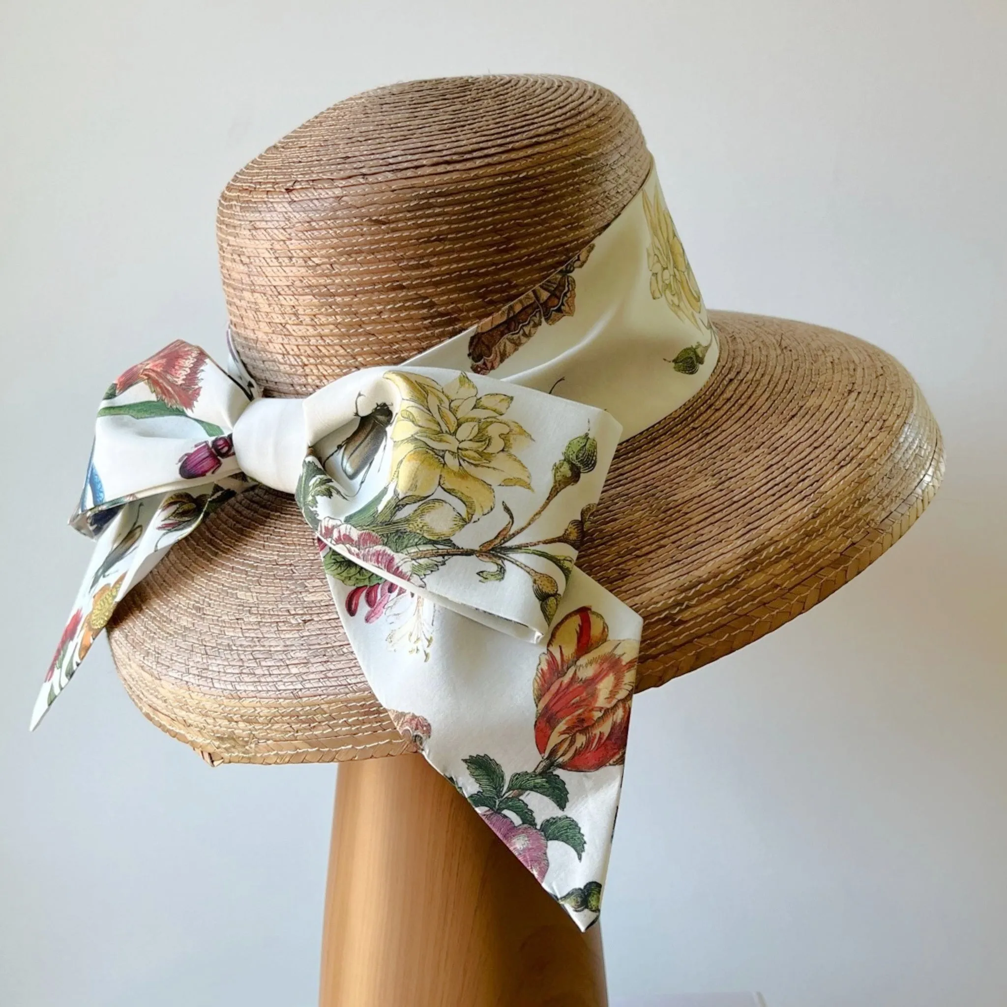 Molly Goodall Ivory Grand Botanical Middy Bow Hatband