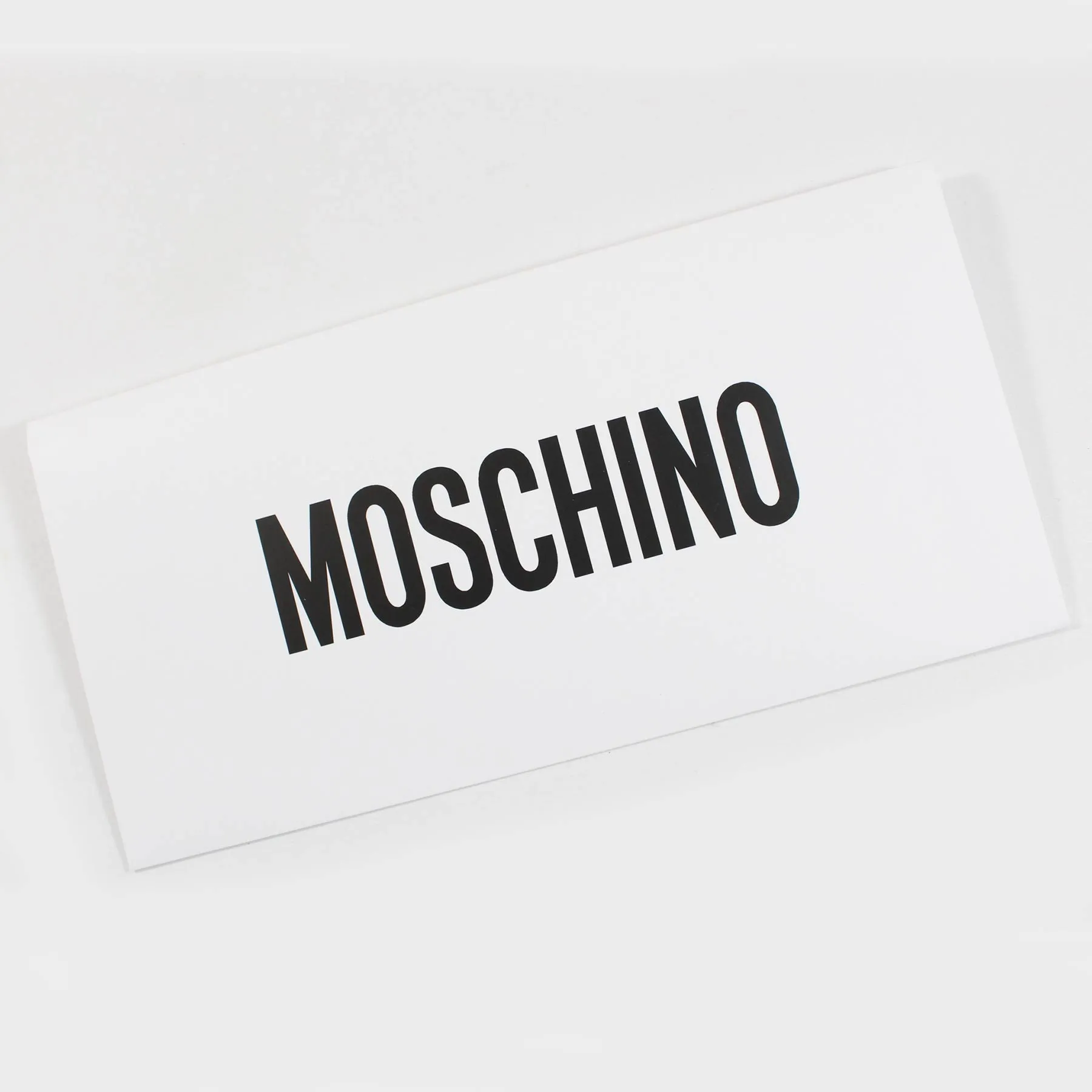 Moschino Wool Scarf Beige White Logo Text - SALE