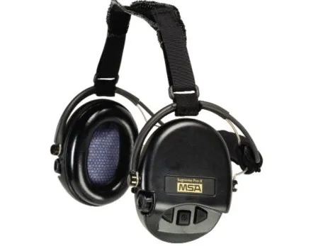 MSA 10082166 Supreme Pro-X Earmuff with Black Neckband, Black Cups | No Sales Tax and Free Shipping