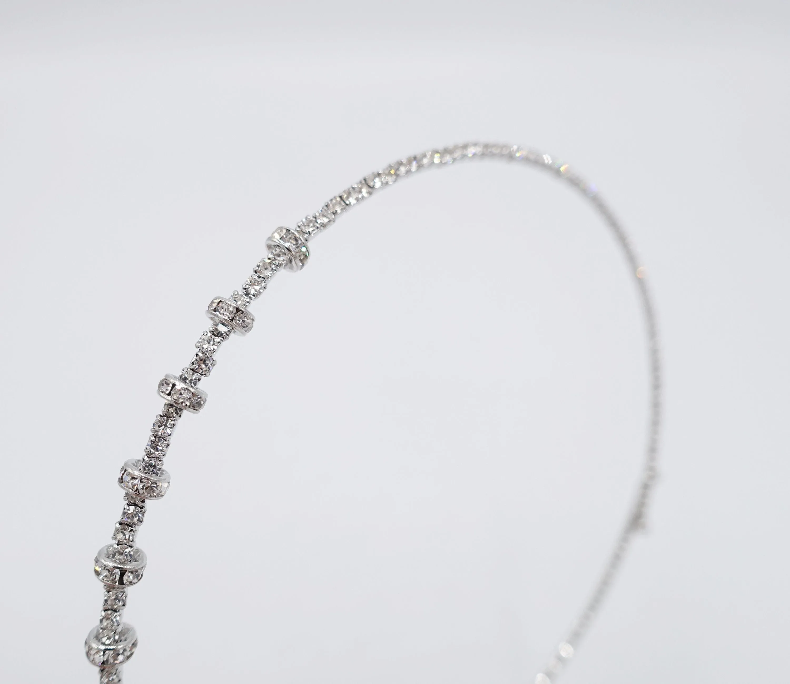 multi style thin meatal headband flexible pearl rhinestone hair jewelry