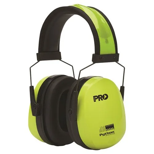 Pro Choice Python Earmuffs Hi-Vis - Slim-Fit Each of 1 (EMPYTS)