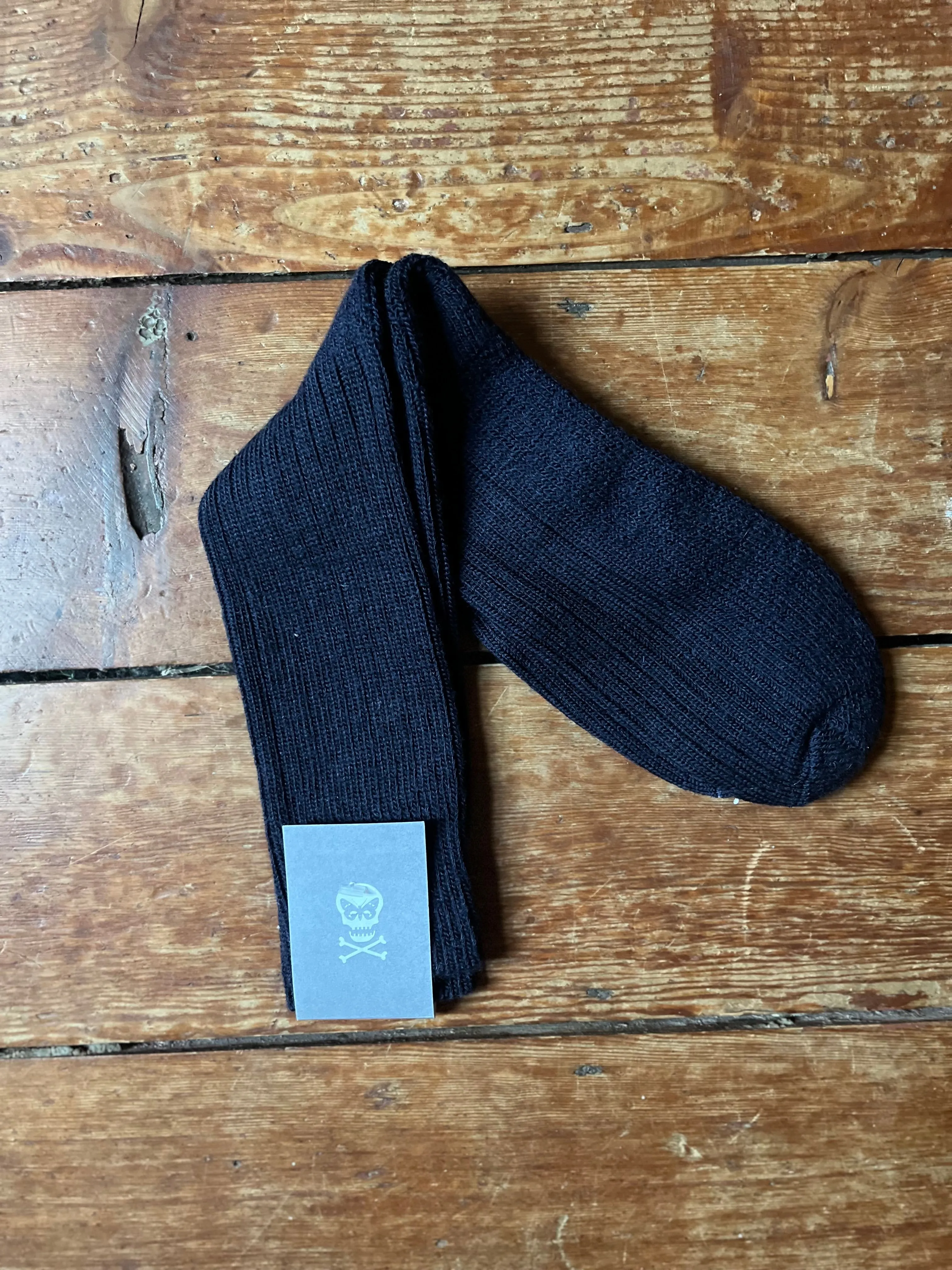 Regent - Padded Socks - Wool - Navy