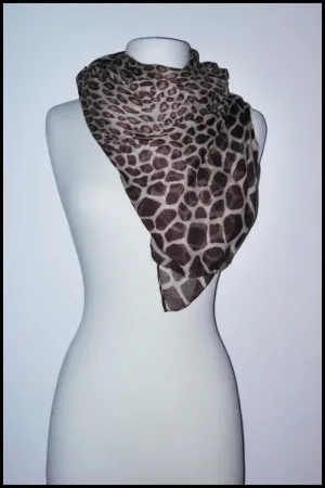 Soft Animal Print Scarf