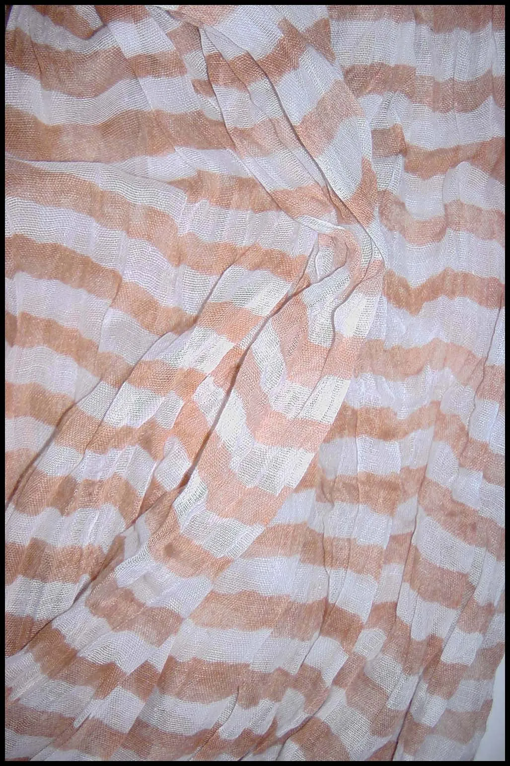 Soft Oversize Candy Striped Wrinkled Scarf