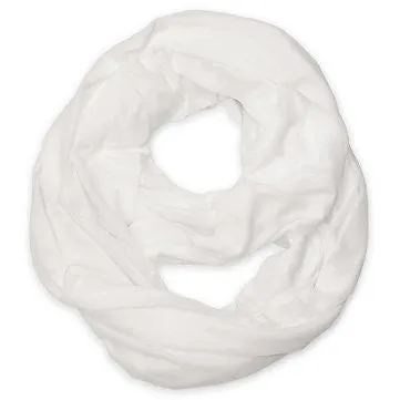 Solid Color Soft Touch Loop/Infinity Scarf in White