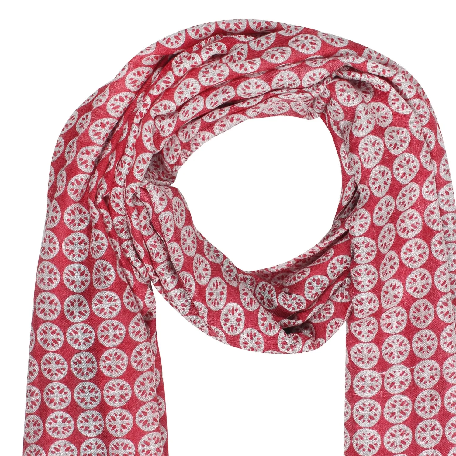 Spinning Wheels Printed Scarf