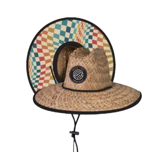 Straw Hat- Groovy Check