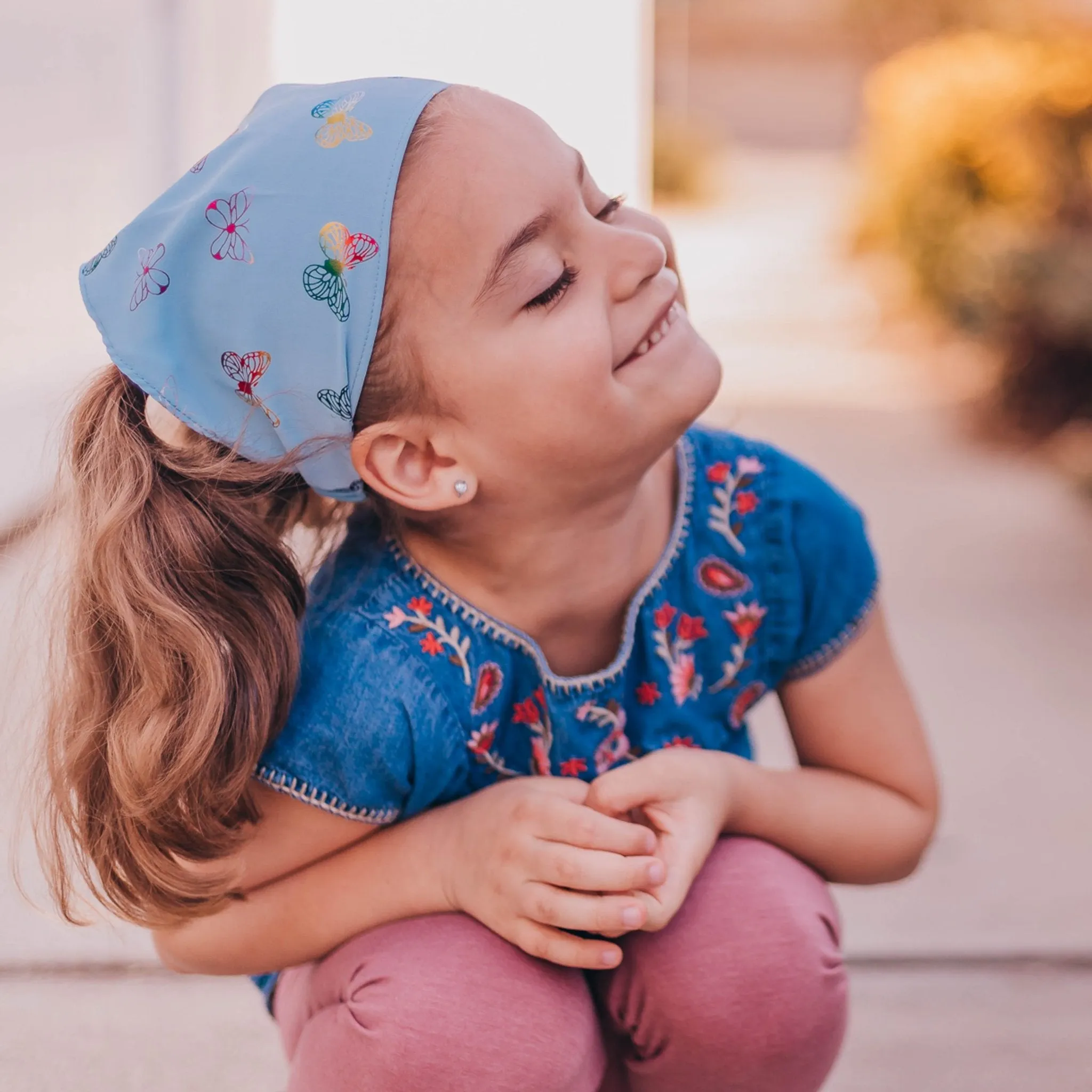 Stretch Butterfly Bandana Scarf Headbands - 4 Pack