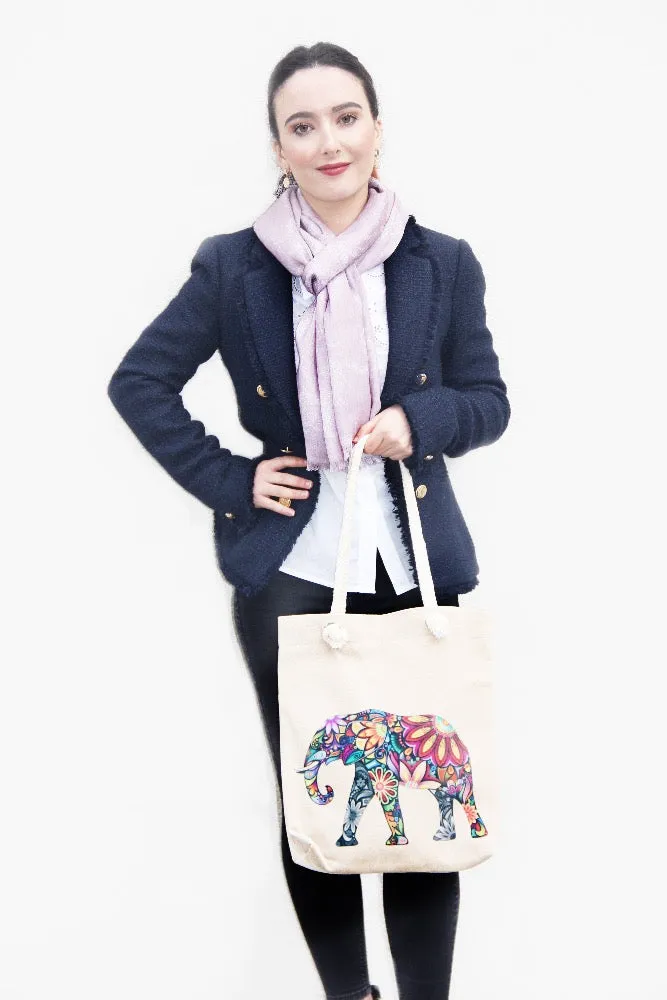 Tote Bag - Single Elephant Print