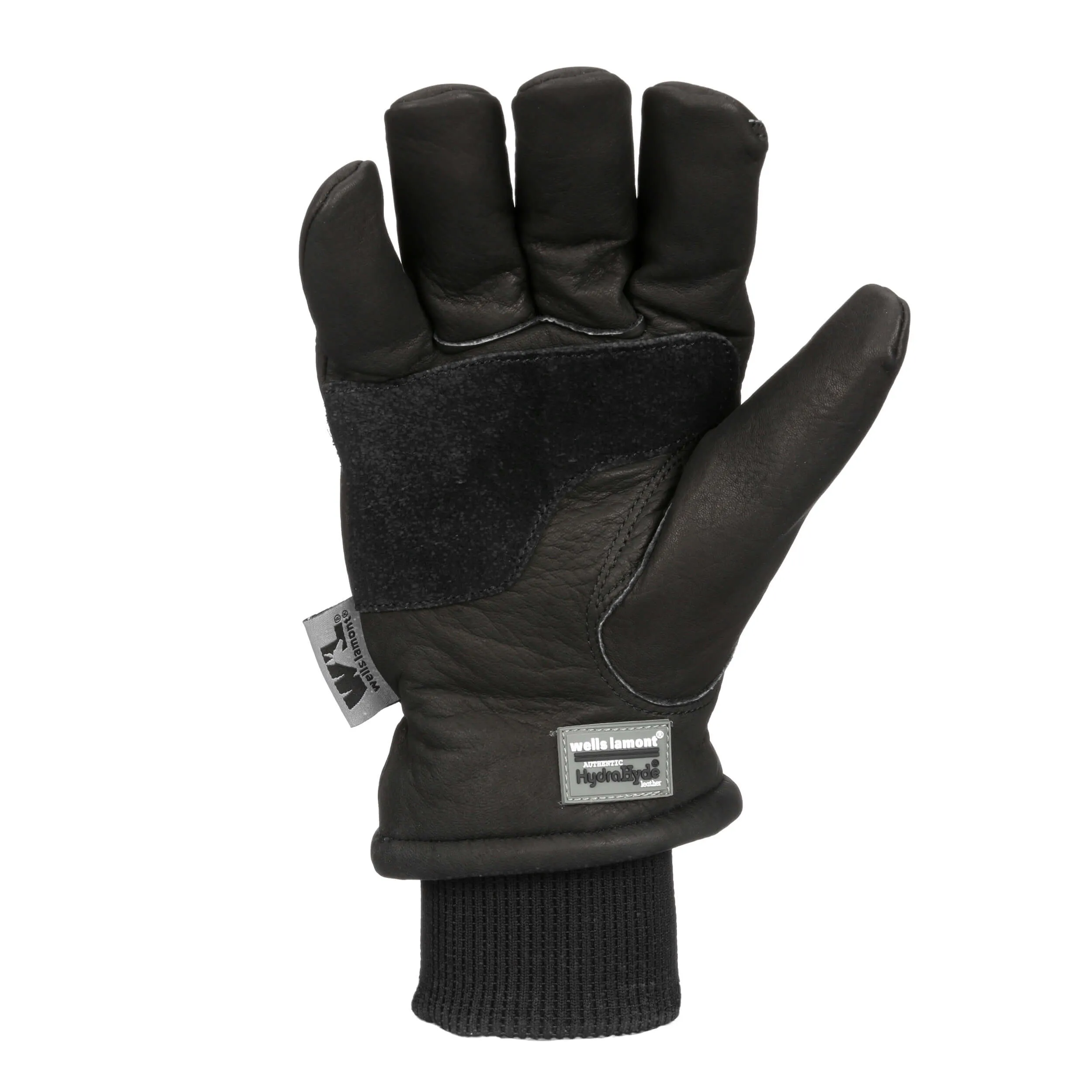 Wells Lamont Men's Black HydraHyde Leather Winter Work Gloves