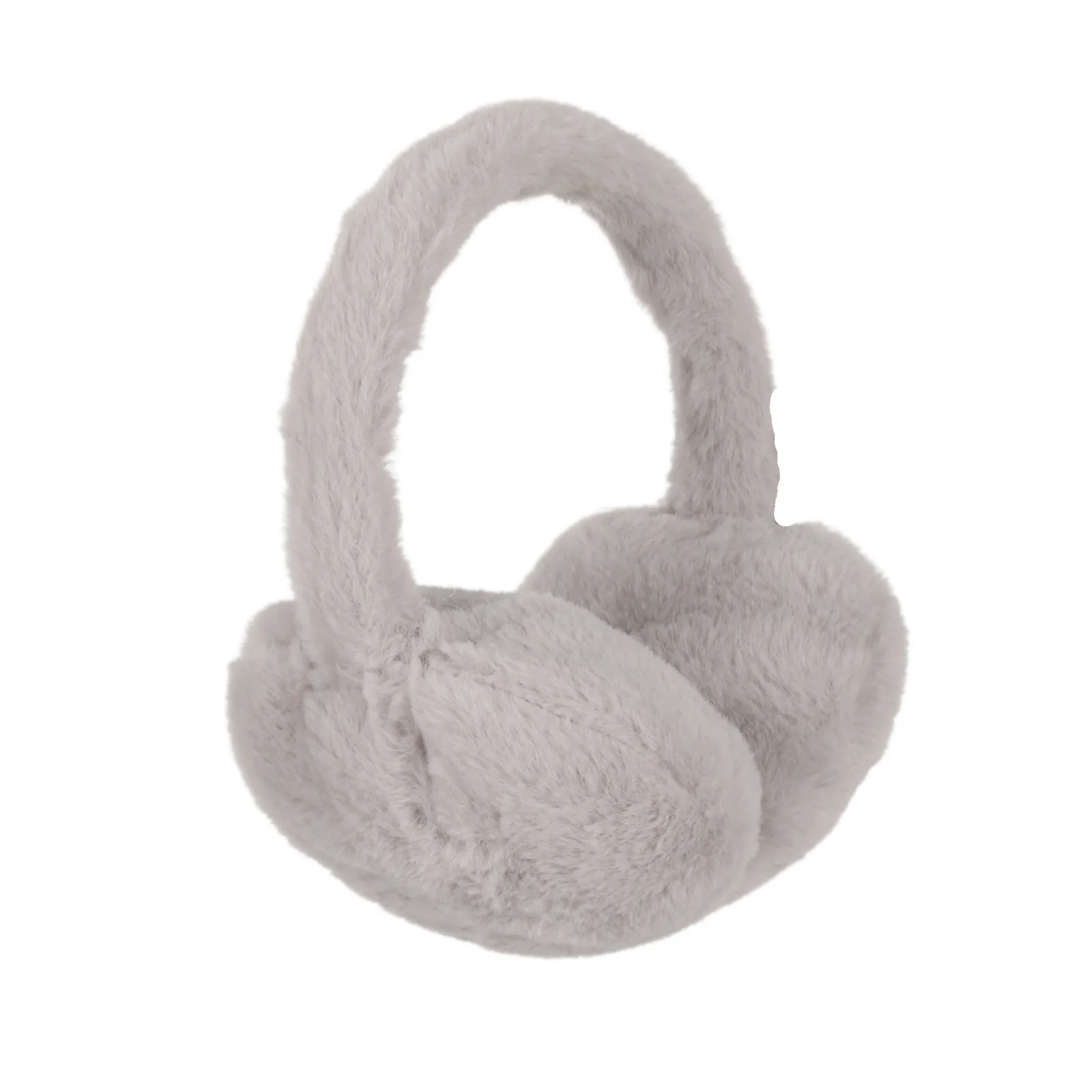 Womens Soft Plush Earmuffs Adjustable Headband Faux Fur Winter